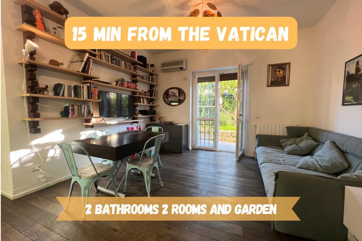 15 Min From The Vatican Wi-Fi And Garden Eksteriør billede